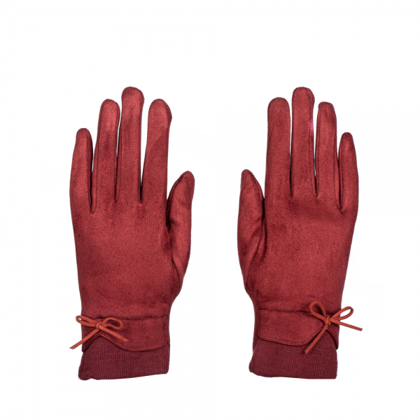 Γυναικεία γάντια Filia κόκκινα, 3 - Kalapod.gr